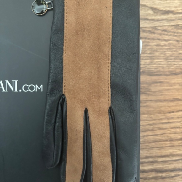 Armani collezioni leather and suede gloves - Picture 3 of 4